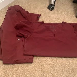 Greys anatomy maroon scrub set!
